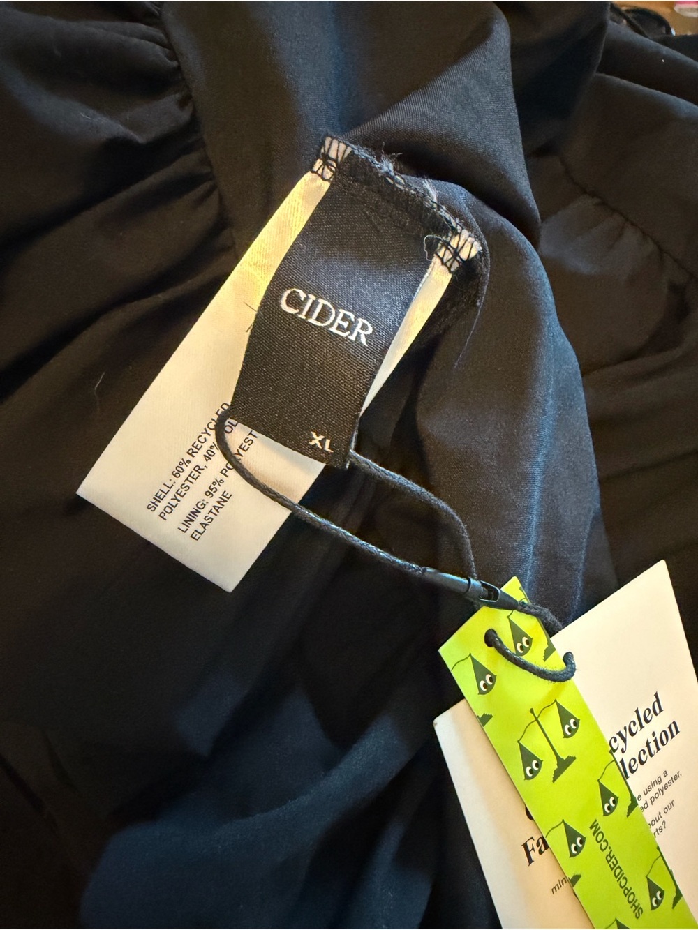 Cider Black Ruffle-Hem Sleeveless Mini Dress - Picture 7 of 10